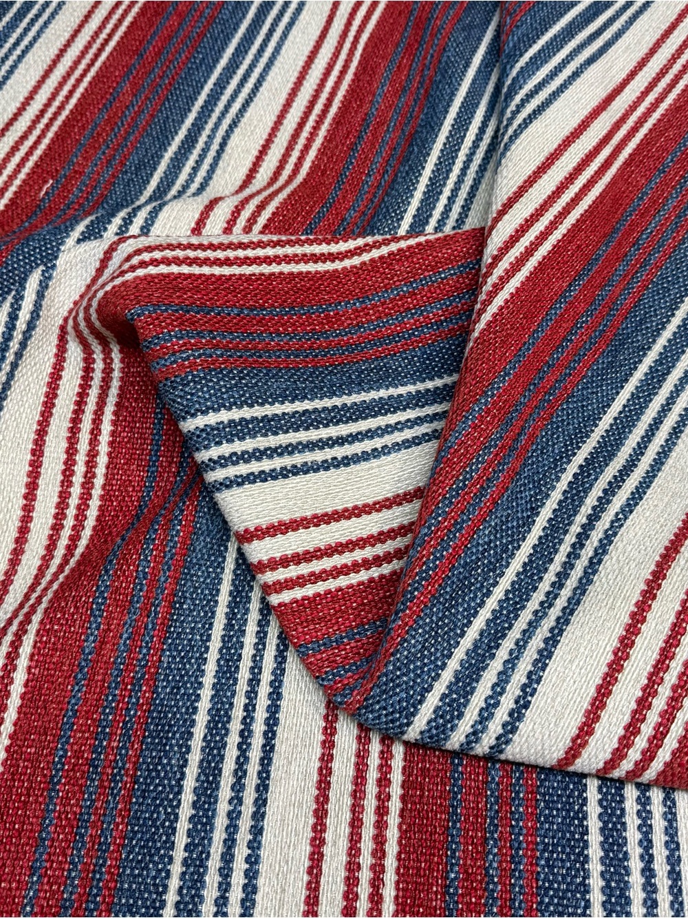 1 Yard Red White Blue Woven Baja Sarape Material West Southwest